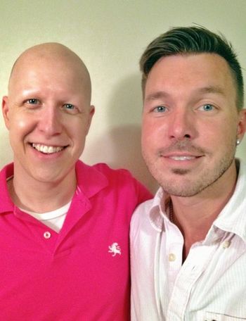 Justin with one of his best friends Justin Lee executive director of Gay Christian Network and the author of Torn