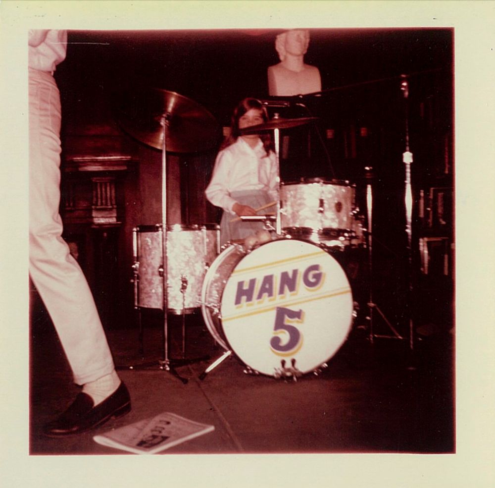 Sitting in on drums (with the Hang 5) at an SIA library dance.
