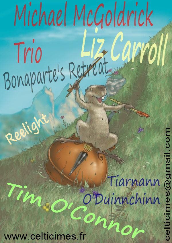 Poster from Celti Cimes festival in the French alps, Great to play with everyone;