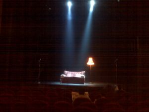 Photo of the stage set for Backbeat