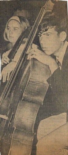 Richard Price in high school playing first chair cello. He played from the 7th grade through 1 year of college