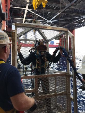 Returning to surface, Gulf of Mexico, 2019