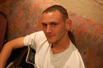 Here is one of the bands newest crew members..Perry...This young man has been attending the bands rehearsals giving inspiration through various media forms, he is a true legend and a great help even when filling in on vocals occasionally. But what ever you do "don't call a townie".