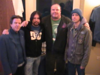 Chris Layton (SRV and Double Trouble, KWS Band) , Noah Hunt (Kenny Wayne Shepard Band), Jim Alger, and Scott (KWS Band)