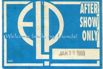 Emerson, Lake, and Palmer, what more can I say. Got to meet them all and were just true gentlemen. Fantastic band also....