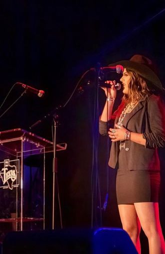 National Anthem performance on the Main Stage of Billy Bob's Texas for the 2021 Texas Country Music Awards.