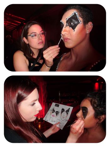 Maskarade Fundraiser for the Farha Foundation, 2015. Models: Kevin and Julieta. Artists: Michelle Menard and Heidi Doucet