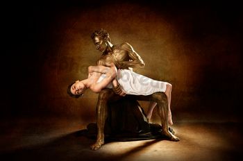 Rodin Claudel Ad Campaign, Les Grands Ballets Canadiens de Montréal, 2011. Photographed by Damian Siqueiros. Dancers: Émilie Durville and Marcin Kaczorowski