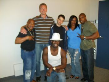 L-R: Brayon Riley (BK Vox), Pat Hayes (Drums), Chris Iannetti (Guitar), Nicole Johnson (BK Vox), Donald Riley (BK Vox), Jamie Sparks Sorry this is blurry, I don't know what happened? Well, at least we're all blurry together.(?LOL!)