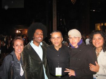 BMI’s Delia Orjuela, Alex Cuba, Donato Poveda, Prince Royce and BMI’s Marissa Lopez celebrate a round of 2010 Latin Grammy nominations.