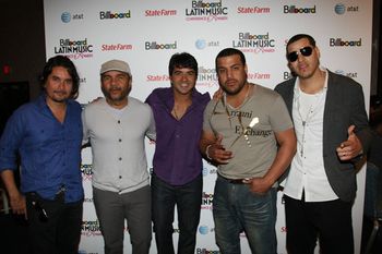 2011 Billboard Latin Music Conference BMI Songwriter Panel (L to R): Jorge Villamizar, Donato Poveda, Luis Fonsi, and Lenny & Max (formerly of Aventura). (Photo: Arnold Turner/A. Turner)