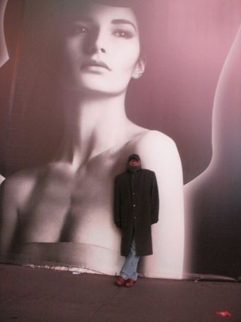 burrrrrrr...when the weather outside is frightful...standin' next to girl on a poster is so delightful