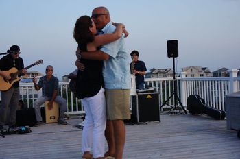 The birthday boy, Brian & his beautiful wife, Lynn. Happy 50th, Brian. Lynn. I think he was a lil' bit SURPRISED