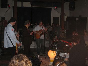 with Hokum @ SPACE Gallery. Melvern Taylor sings some sweet harmonies. Ginger Cote on drums, Tim McCoy on bass, Spencer Albee on keys.