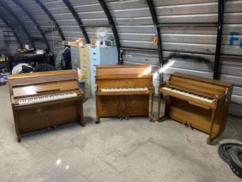 Looking for mini pianos? well we import them regularly from California. we specialize in rarer pieces no one else can find.