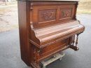 1914 Hamilton, Came in with a broken Fall Board, chipped keys, the front rub rail was damaged but it was tuneable and had great sound.