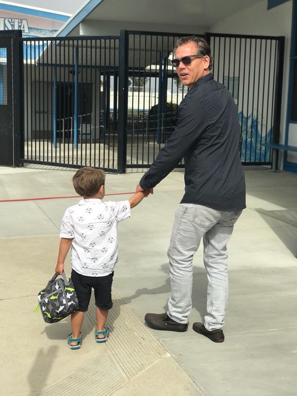 Max on his first day of school