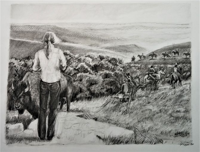 Illustration made for this song by Flint Hills artist Terra Coons