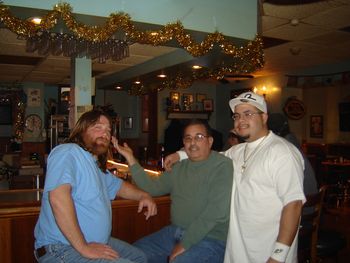 Tom & Jay & here again! I'm sorry but I didn't catch their friends name next to them. Merry Christmas again!