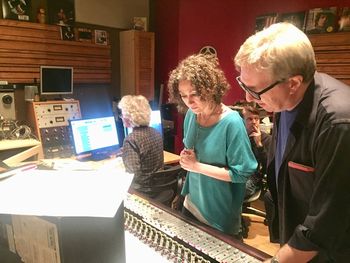 Shelter Island Sound, String Session for BMI Film Composers Workshop. (Pictured Rick Baitz, Kallie Marie, Steve Addabbo) Oct.2019