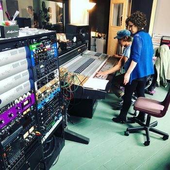 New Future Studio, Belmar NJ, with Paul Ritchie (engineer) for Makes My Blood Dance album, Sept. 2018