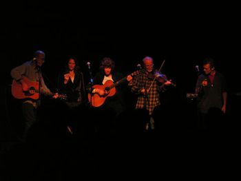 Bradley Kopt,Lori Singer, Karen Abrahams, Richard Bowden and Iain Matthews at Cafe Cambrinus in the Netherlands