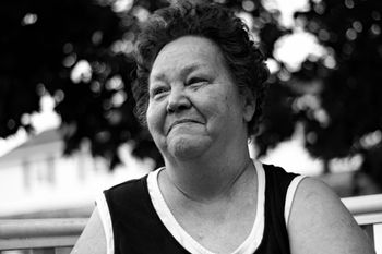 "The boys on the corner call me ‘Momma,’ but I’m old enough to be their grandmother." Phylis Beck, 44 E Patapsco Avenue