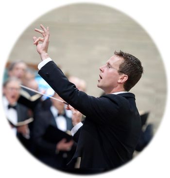 Michael McGaghie, conducting Brahms' "Ein deutsches Requiem," May 12, 2012 Photo courtesy of Tony Rinaldo