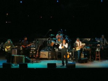 left to right: Dusty Hanvey, John Montagna, Steve Murphy, Me, Godfrey Townsend and Manny Foccarazzo on the Happy Together Tour - July 2009