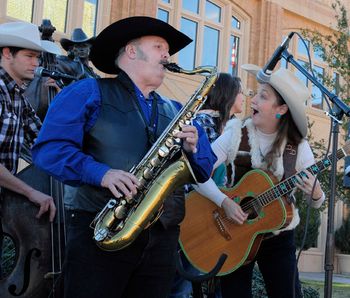 At the National Cowgirl Museum and Hall of Fame in Fort Worth, Texas With Brook and Caleb Wallace, 2010.