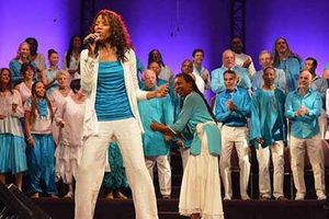 Marianne performing with the Agape Choir