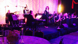 Singing with the Paul McDonald Big Band at the St. Regis Hotel in Dana Point.
