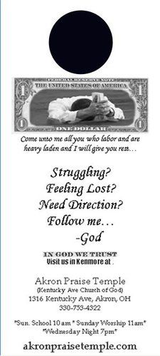 Download the template for this door hanger Struggling? this is a microsoft WORD file You can edit the door hanger to meet your church needs! If you choose to down load this please sign our guest book and our mailing list as a courtesy. Thank you and God Bless!