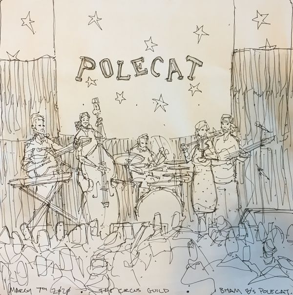 Last concert sketch by Paul Kearsley