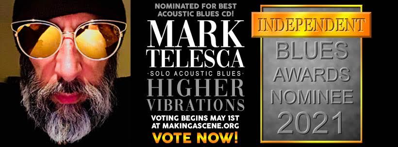 I am honored that "HIGHER VIBRATIONS" was nominated for a 2021 INDEPENDENT BLUES AWARD! ACOUSTIC BLUES ALBUM OF THE YEAR!