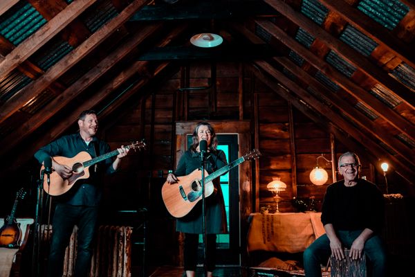 me & The
Bosco Boys
in a barn
