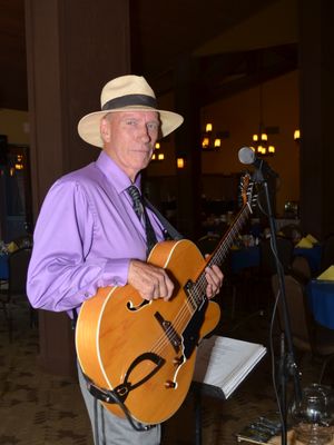 Born in Vallejo, California In 1946, John Darst started playing guitar at the age of 13. The major music influences in my life were Johnny Smith, Howard Roberts, Joe Pass, Herb Ellis and Wes Montgomery. I enlisted in the Air Force in 1964 and was stationed in Utah with a stint in Southeast Asia. My Gibson 335 traveled with me. After my discharge in 1968 in Utah, I entered the University of Utah in 1971 until 1973 to study Jazz under the tutelage of Dr. William Fowler and Ladd Macintosh. While in Utah I played the club scene. Then In 1974 I moved to Los Angeles, California where I played the gamut of bands and music styles, from Country, to Blues, and Bop Jazz. In 1997 I moved to Arizona. I started teaching guitar at Northland Pioneer College in 2000, and then became Department Chair for the Construction Tech Department at the college until 2010. In 2009 I started the John Darst Trio with Bob Veltre, and Chris Long, two extremely talented musicians. I currently reside with my family on our 36 acre ranch here in the White Mountains of Arizona.
