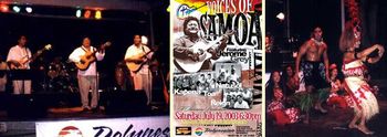 Voices of Samoa Concert - Honolulu, Hawaii (2003) On July 19, 2003, the Voices of Samoa concert was held in the heart of Honolulu, Hawaii at Kapono’s Amphitheater at Aloha Tower Marketplace. It marked the 40th year since Jerome became a professional musician. “Special thanks to my wife Emily and my children, who have been so supportive of my career, and for initiating this great opportunity for me to perform in Hawaii. Fa’afetai lava to Angie, Tyman, Tess Baraquio and Harry Alonso from Harmony Productions, and all family and friends who volunteered their time and effort in making this event possible. Thanks also to our MC Makani, Billy for the awesome sound, Schoen for the bandís accommodations, the Manuma Family, Jack and Cha Thompson and Tihati Productions for your awesome performance lead by my tatau uso, Afatia Thompson, one of Samoa’s greatest fire knife dancers. Bruddah Kelly Boy and the fabulous Kapena, The sweetly blended harmonies of Toa, Kale Chang, Tinifuloa Grey, Afa Thompson, and all the gang from Reign, the sensuous vocal style of Ms. Ilona Irvine, Taumata Grey, Eric Prytotulski, Brian Brent, JR. Maliga, Ivan Kiramaua, Will Safotu and all the gang from Natusol, and multi-talented Shawn Ishimoto.Thank you for your Alofa!”
