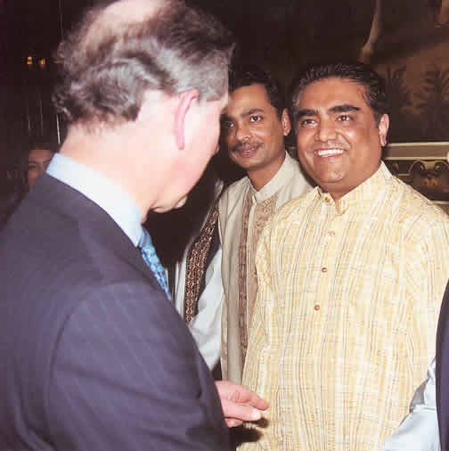 Kiran with Prince Charles after performance at British Common Wealth 
