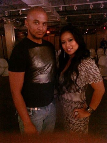 Kedrick, a new friend and supporter and I at the FIG, everyone thought I looked like Lisa from housewives of atlanta! :)