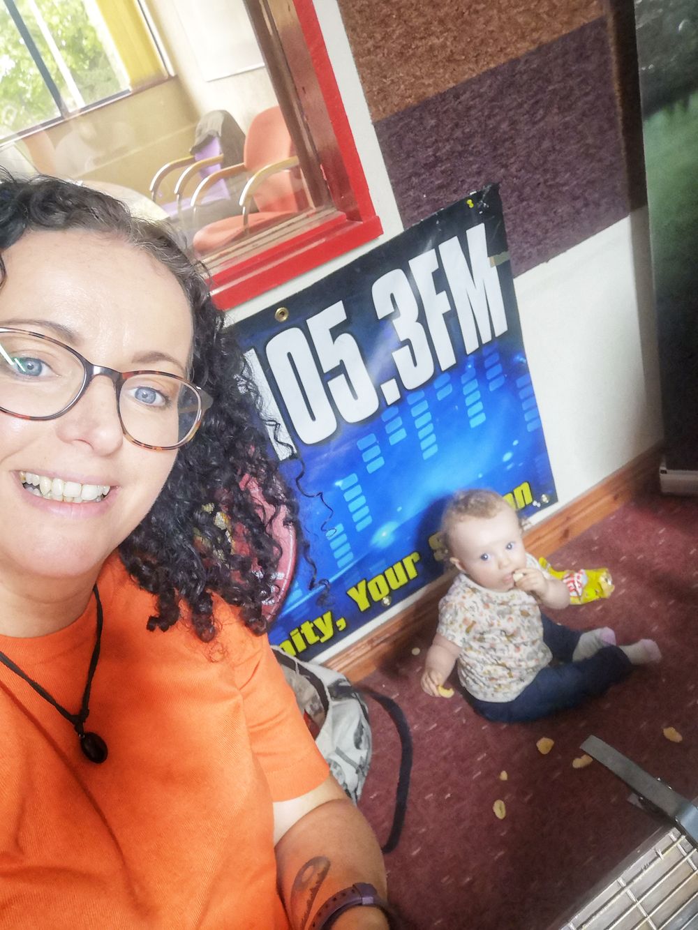 Myself and herself at Drive 105.3