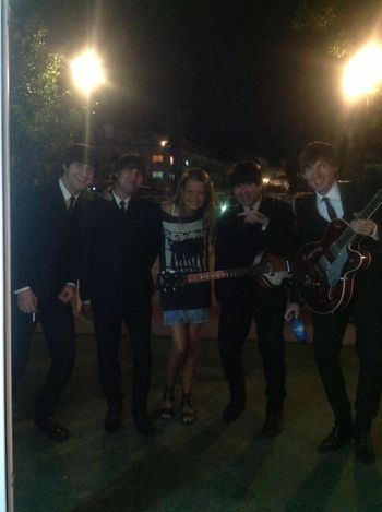 With Modnisia ( Veronica ) from Poland, she's our favourite fan ever, she keeps the beatle mania very alive !!!
