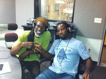 CHECK OUT: The Vinny B Showcase Live on whcr.org. Every Thursday 8pm-Midnight. 90.3 (Pic of DJ Vinny B and Mr. Glamarus in WHCR Studio)