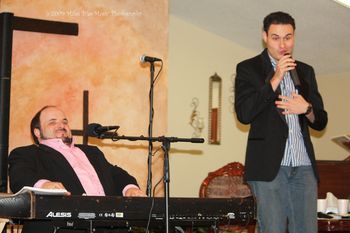 Scott played along while I sang. By the end of the first chorus, I was starting to get in touch with my inner groove.
