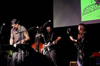 Lumberjack Cash, Greg Roteik, Kate Vargas (Bone by Bone, written/performed with Andrea Wittgens) at TAP - photo by Mike Riley