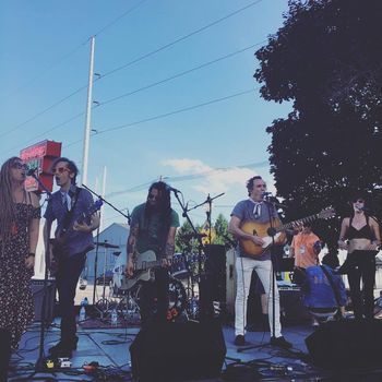 Carley Baer, Bruce Butkovich, Eric McFadden, James Hall, Pauli Ryan, Liam Hall, Morgan Rae at the Holiday - photo by Teresa Young