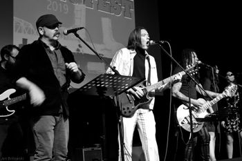 Greg Roteik, Charles Boheme, Liam Hall, Eric McFadden, Genevieve Heyward, Tae / photo by Jen Brilowski