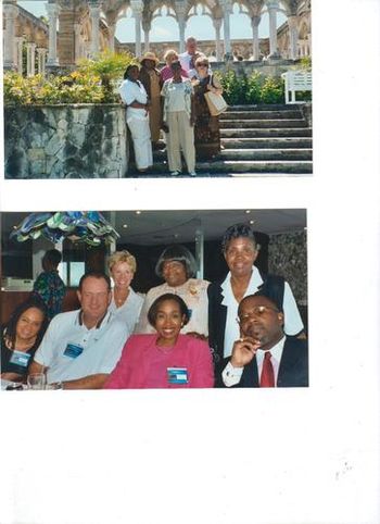Photo #1 Mother Taylor and friends in the Bahamas Photo #2 Mother Taylor, Pastor Adair, Bishop Neil Ellis and Friends