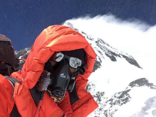 Ricardo at 26,000' on Mount Everest