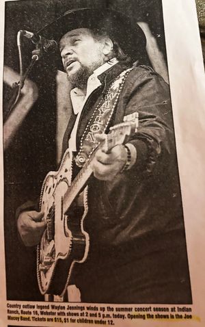 This was my very first National show opening for country legend Waylon Jennings. When I finished my show I had a brief conversation with him about my career backstage. He was kind and supportive.